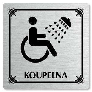 Koupelna, 148x148mm, stříbrná, Nebraska
